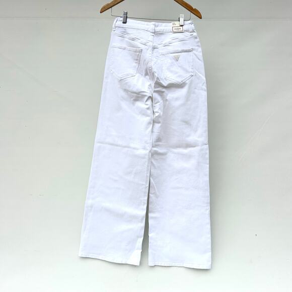 New Marciano By Guess Mardi Wide Leg Jeans Pure White Denim 25 x 32 - Picture 5 of 8